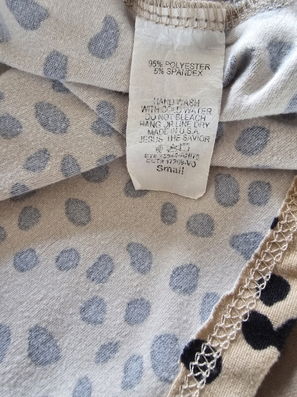 Cheetah Print Long Midi Dress - Made in USA - Small Soft Reb. In J 220 - Picture 4 of 7